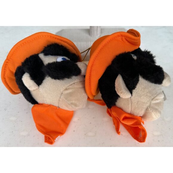 Set of 2 Oklahoma State Cowboys Pistol Pete Mini Plush Ornaments 6" Tall (READ) - Picture 4 of 10